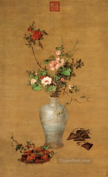 Lang flores brillantes al mediodía chino tradicional Pinturas al óleo